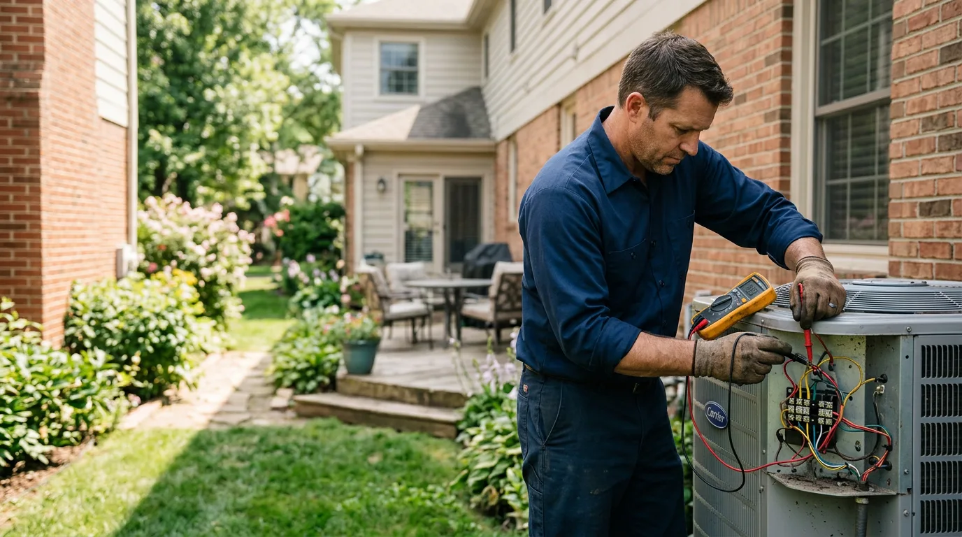 HVAC technician working near Iberia, OH
